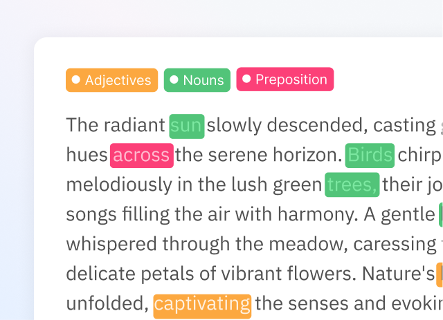 Part-of-speech (POS) tagging image